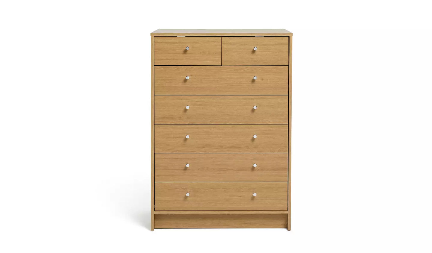 Malibu 7 Drawer Chest - Oak Effect